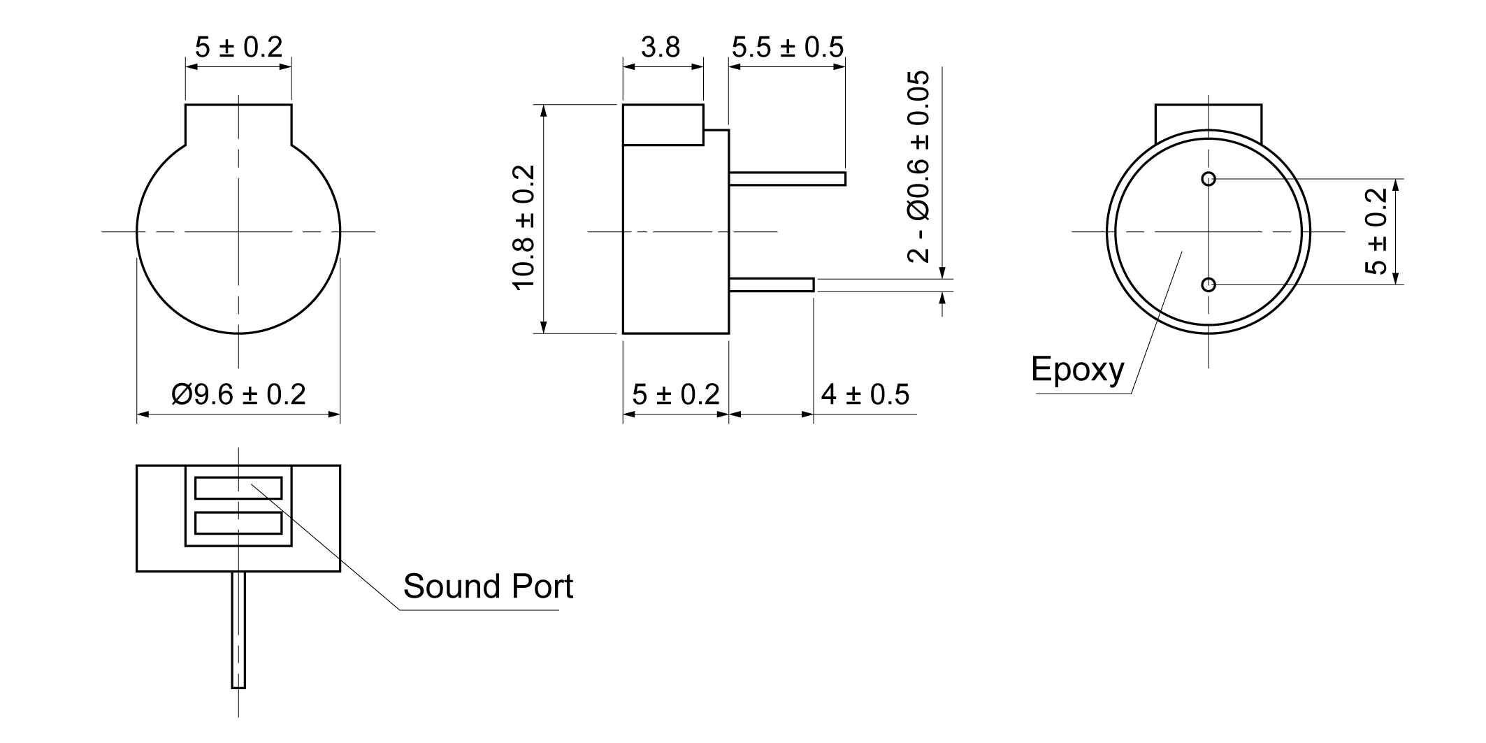 MB9650D-27S3P Mechanical Drawing